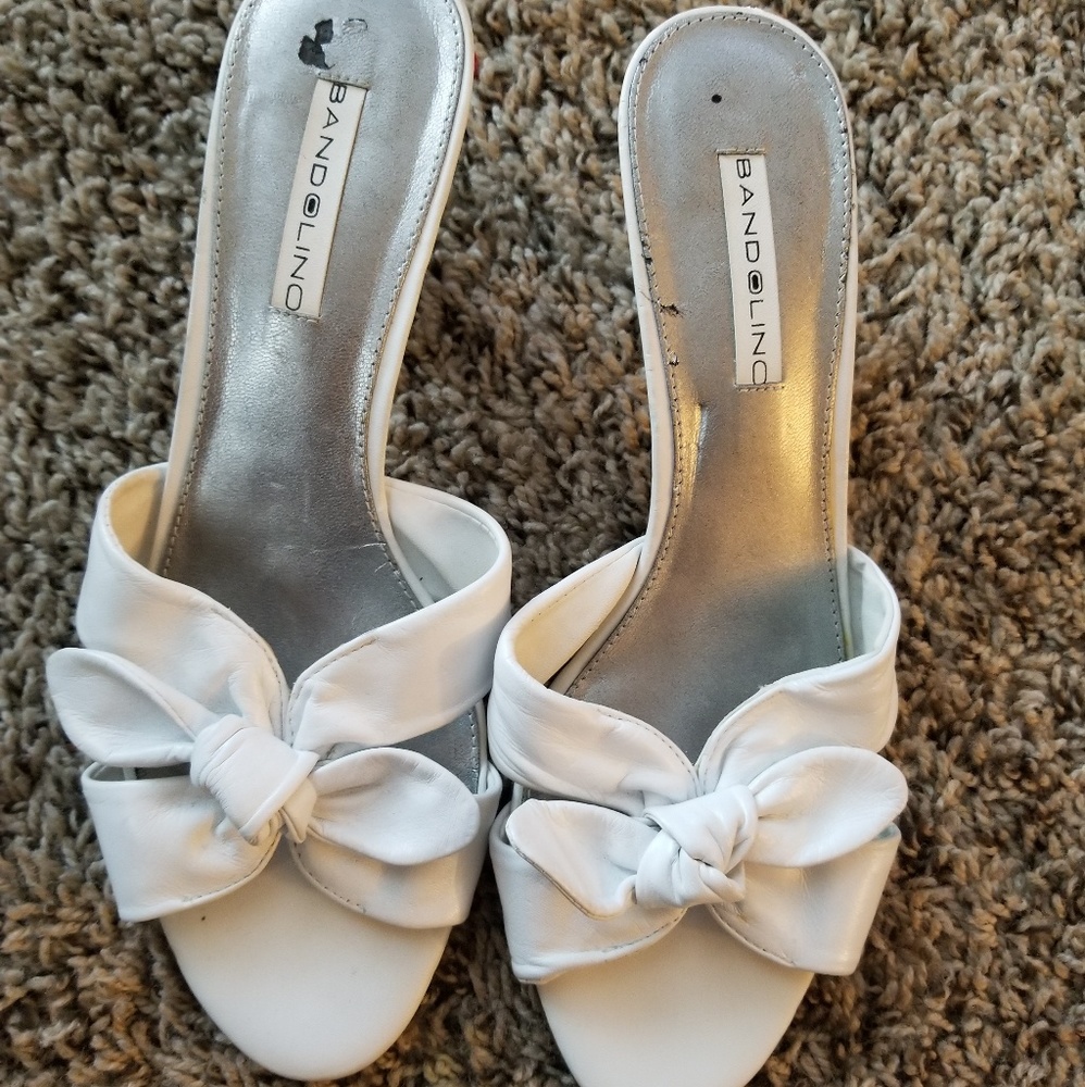 White Dress Mule